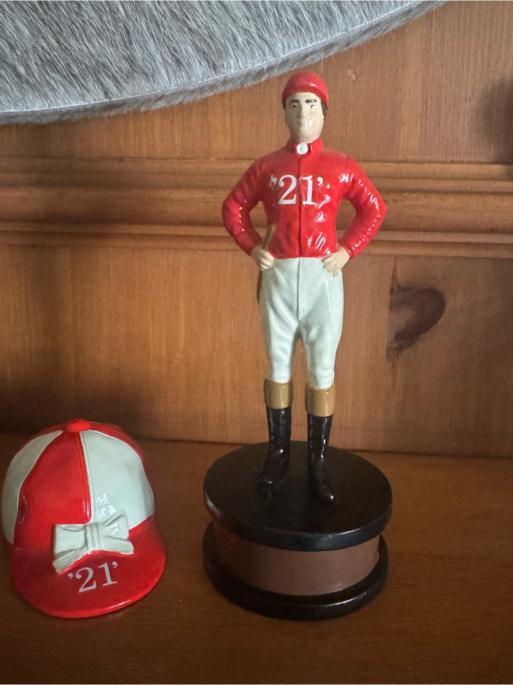 21 Club Jockey and Jockey Cap Bottle Opener